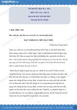 Đề thi giữa kì 1 Văn 10 Kết nối tri thức - Đề số 6